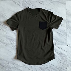 BYLT men’s drop cut t-shirt size L dark green